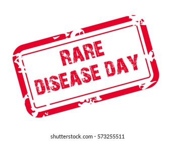 Vector illustration of a Stamp for Rare Disease Day.