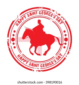 Vector illustration of a stamp for St George's Day.