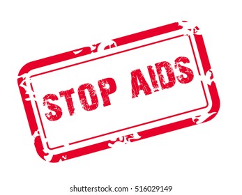 Vector illustration of a Stamp For World Aids Day.
