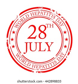 Vector illustration of a Stamp for World Hepatitis Day.