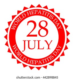 Vector illustration of a Stamp for World Hepatitis Day.