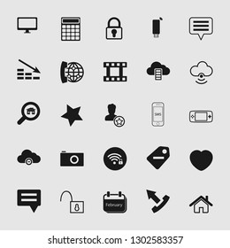 Vector illustration of standard and universal social media and network icon set