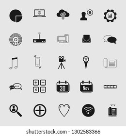 Vector illustration of standard and universal social media and network icon set