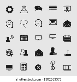 Vector illustration of standard and universal social media and network icon set