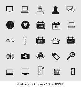 Vector illustration of standard and universal social media and network icon set