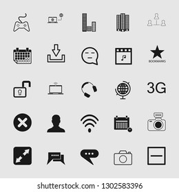 Vector illustration of standard and universal social media and network icon set