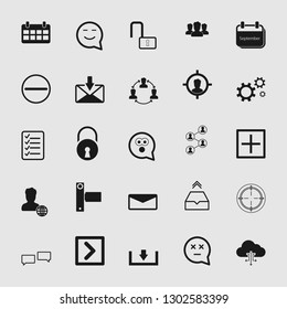 Vector illustration of standard and universal social media and network icon set