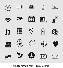 Vector illustration of standard and universal social media and network icon set