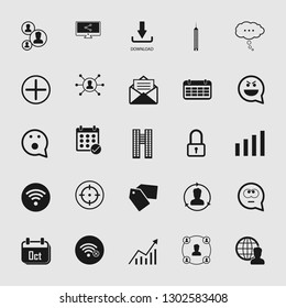 Vector illustration of standard and universal social media and network icon set