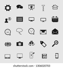 Vector illustration of standard and universal social media and network icon set
