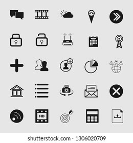 Vector illustration of standard and universal social media and network icon set