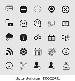 Vector illustration of standard and universal social media and network icon set