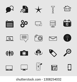Vector illustration of standard and universal social media and network icon set