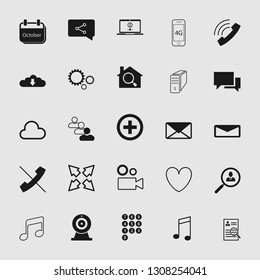 Vector illustration of standard and universal social media and network icon set