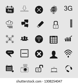 Vector illustration of standard and universal social media and network icon set