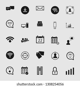Vector illustration of standard and universal social media and network icon set