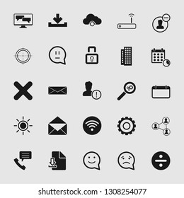Vector illustration of standard and universal social media and network icon set