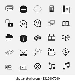 Vector illustration of standard and universal social media and network icon set