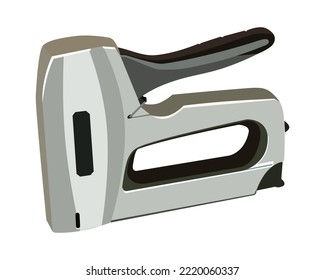Pistola de ilustraciones vectoriales aislada en fondo blanco. Herramientas para carpintería.