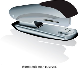 Vector illustration of  staplers with dropped  shadow