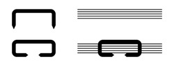 Vector Illustration Of Staples Icon On White Background