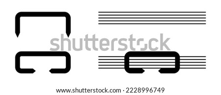 vector illustration of staples icon on white background Foto stock © 