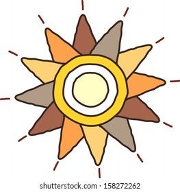 Vector illustration of a star