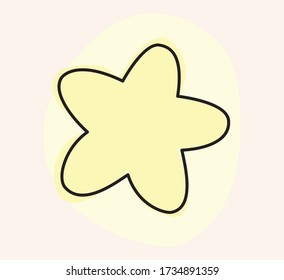 Vector illustration of a star