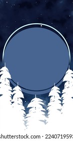 Vector illustration. Star Chart Night Sky with watercolour effect. Design elements for card, invitation social media stories, discount voucher and other.