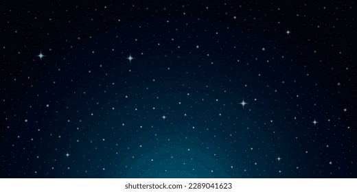 Vector illustration of star dark cosmos background.