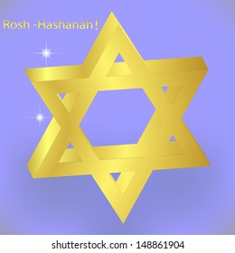  Vector illustration of Star of David