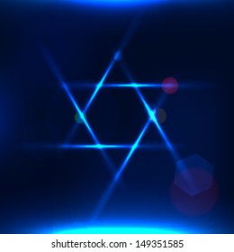 Vector illustration of Star of David