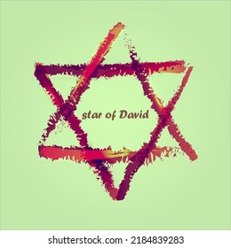 Ilustración vectorial de la estrella de david