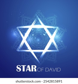 Ilustración vectorial de la estrella de David