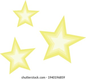 Vector illustration of star emoticon
