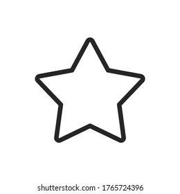 vector illustration star flat design line icon