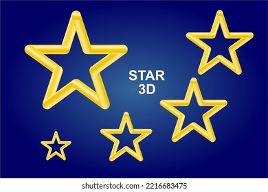 VECTOR ILLUSTRATION. STAR WITH GOLD COLOR