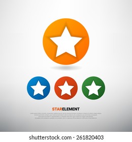 Vector illustration of star icon