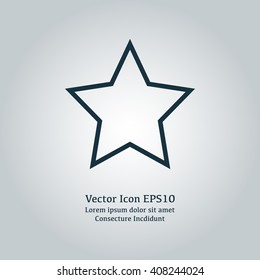 Vector illustration of star icon
