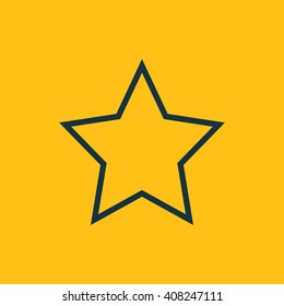 Vector illustration of star icon