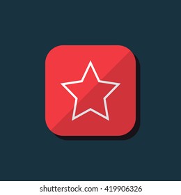 Vector illustration of star icon