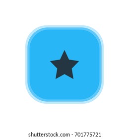 Vector Illustration Of Star Icon. Beautiful Map Element Also Can Be Used As Bookmark Element.