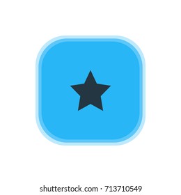 Vector Illustration Of Star Icon. Beautiful Web Element Also Can Be Used As Bookmark Element.