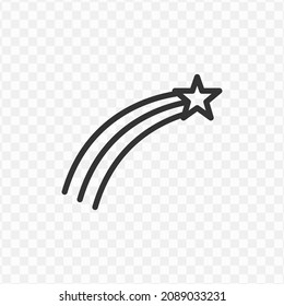 Ilustración vectorial del icono estrella en color oscuro y fondo transparente (png).