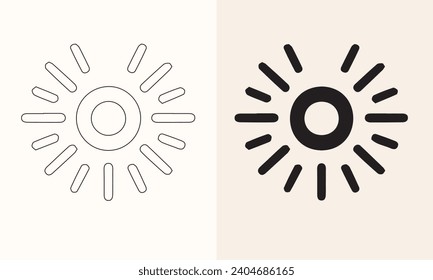 Vector illustration of a star icon set