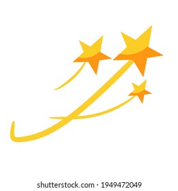Vector illustration of star isolated on white background