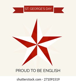 Vector illustration of a star for Saint George's Day.