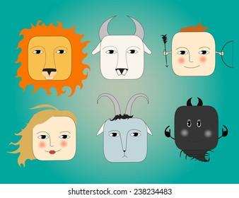 VECTOR ILLUSTRATION "STAR SIGNS"