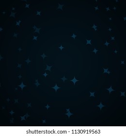 Vector illustration of a starry night sky