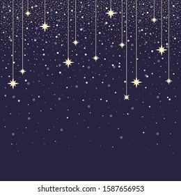 Vector illustration of starry sky